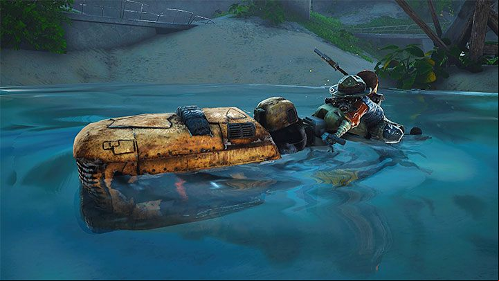 When you return to Goop, you will unlock permanent access to the Googlide watercraft, which you can use to travel around water - Biomutant: Mounts and vehicles - Basics - Biomutant Guide