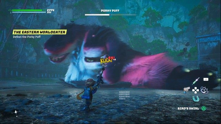 In the second phase of the fight, watch out for the broad paw attack - Biomutant: The Eastern World Eater - walkthrough - Main quests - Biomutant Guide