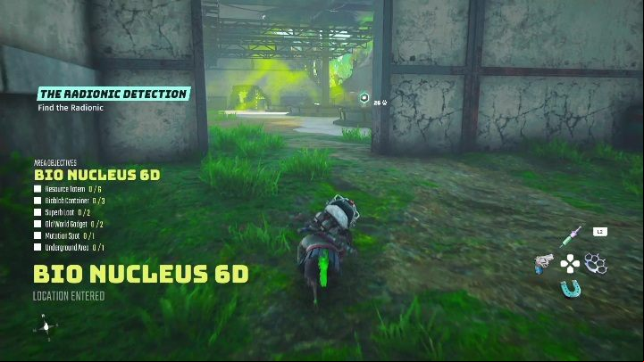 Location: In a dilapidated building, in Bio Nucleus 6D - Biomutant: Finding the Radionic - walkthrough - NPC quests - Biomutant Guide