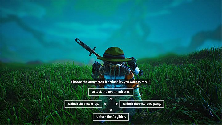 After each flashback (even if you lose the battle), the game will allow you to choose 1 new ability for the Automaton - Biomutant: Trophies/Achievements - list - Appendix - Biomutant Guide