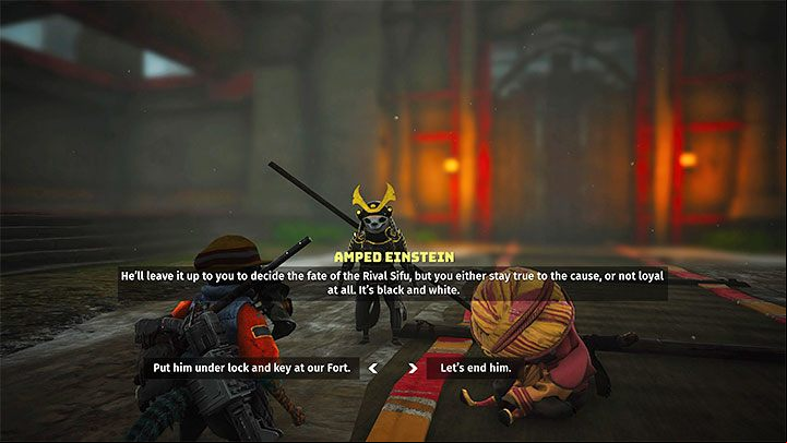 After winning a battle, you will have to make a choice - enslave or kill the enemy leader - Biomutant: Trophies/Achievements - list - Appendix - Biomutant Guide