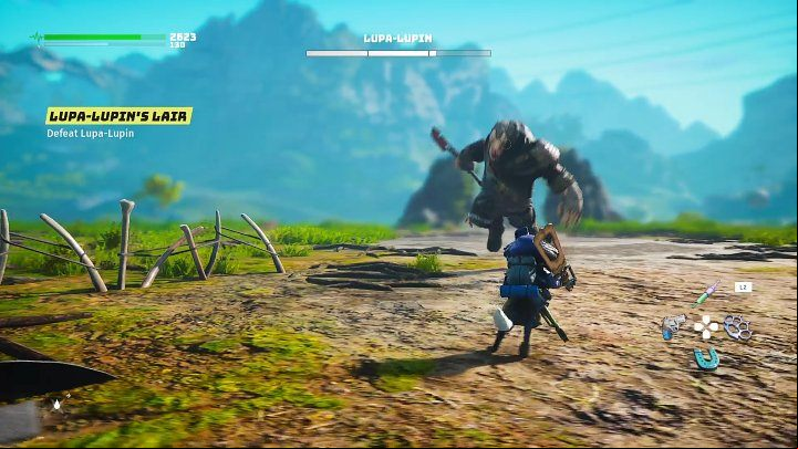 The final dangerous skill of this opponent is the jumping attack - Biomutant: The Meat Eater - walkthrough - Main quests - Biomutant Guide