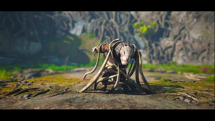 When the opponent's health drops to zero, Lupa-Lupin will be caught by the vines of the Tree of Life and the fight with this Biomutant boss will be over - Biomutant: The Meat Eater - walkthrough - Main quests - Biomutant Guide