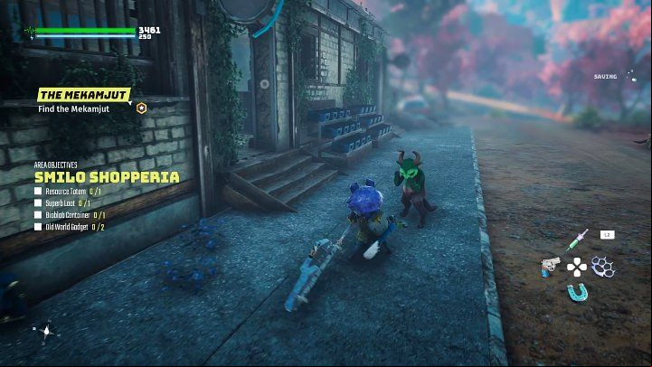 The Bon-Bon gummy has calmed the Mjut, but you still need a proper saddle - Biomutant: Noko - walkthrough - Main quests - Biomutant Guide