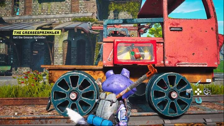 In return, Chu-Chu will let you take the Grease-Sprinkler, which you will find in a box next to his vehicle - Biomutant: Whiz - walkthrough - Main quests - Biomutant Guide