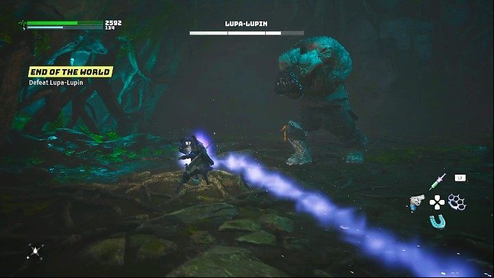 It should be noted here that Lupa-Lupin can block psionic and other special attacks, which will greatly reduce the damage done - Biomutant: End of the World - walkthrough - Main quests - Biomutant Guide