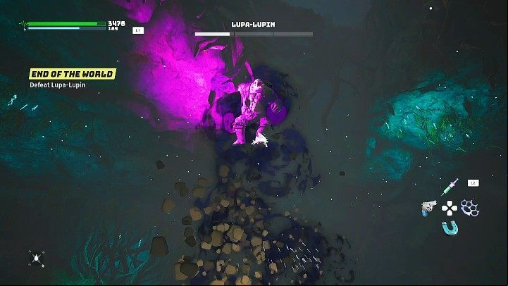 In the final stage of the fight with Lupa-Lupin, you must watch out for one new skill, which is the jump attack - Biomutant: Lupa-Lupin, the final boss - how to defeat? - Bosses - Biomutant Guide