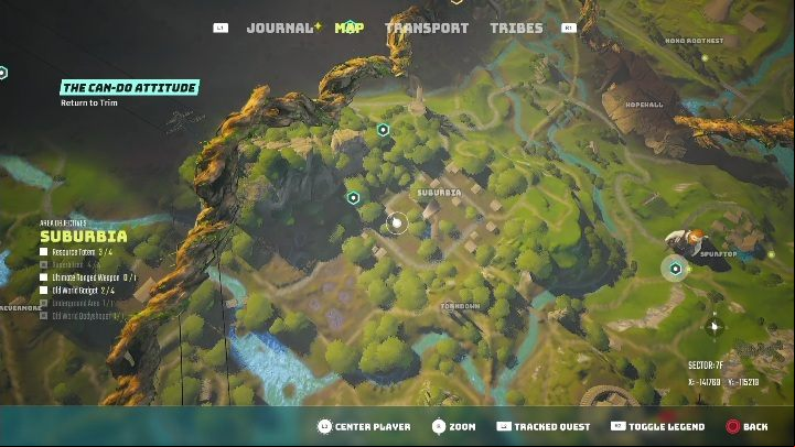 Location: Suburbia - Biomutant: Find Terra Globuses - walkthrough - Exploration - Biomutant Guide