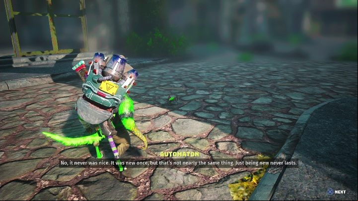 How to start: Complete the side quest Automaton - Biomutant: Old World Knowledge - walkthrough - Exploration - Biomutant Guide