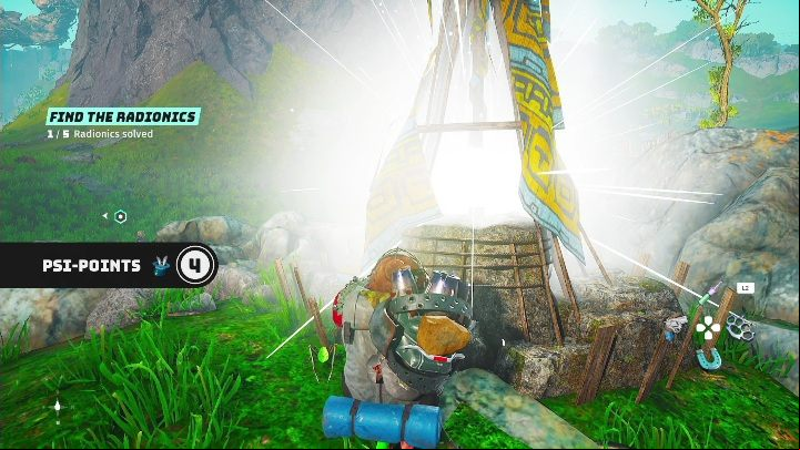 This shrine can be found in the meadow near the Zapstation, right next to the stones - Biomutant: Psionic Shrines - list of all - Secrets & Collectibles - Biomutant Guide