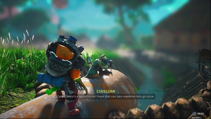 How to start: Talk to the man in Namby - Biomutant: The Solar Mirror Sight - walkthrough - NPC quests - Biomutant Guide