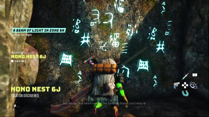 If you solved the puzzle correctly, the clock will show you the cave - Biomutant: The Sundial - walkthrough - NPC quests - Biomutant Guide