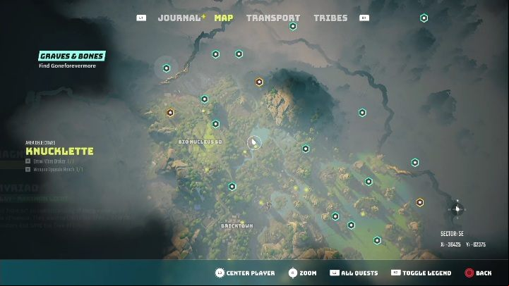 How to start: Talk to the man standing in the middle of the town, Knucklette - Biomutant: The Sludgetrucks - walkthrough - NPC quests - Biomutant Guide