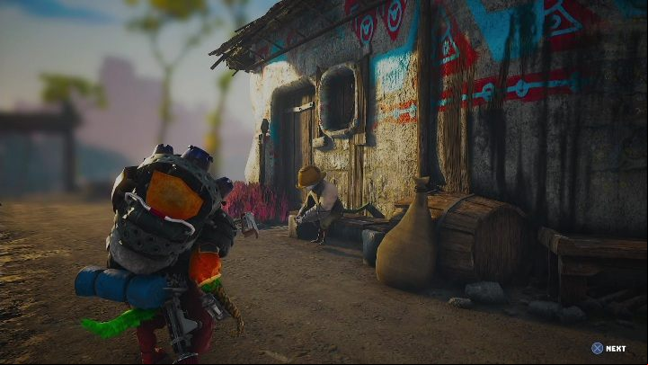 How to start: Talk to a man in Flibberdit - Biomutant: Lump Muffin - walkthrough - NPC quests - Biomutant Guide