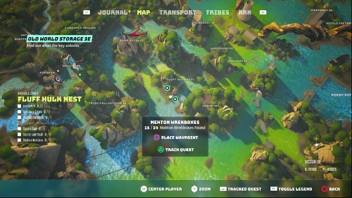 Location: Fluff Hulk Nest - Biomutant: Old World Storage - walkthrough - Exploration - Biomutant Guide