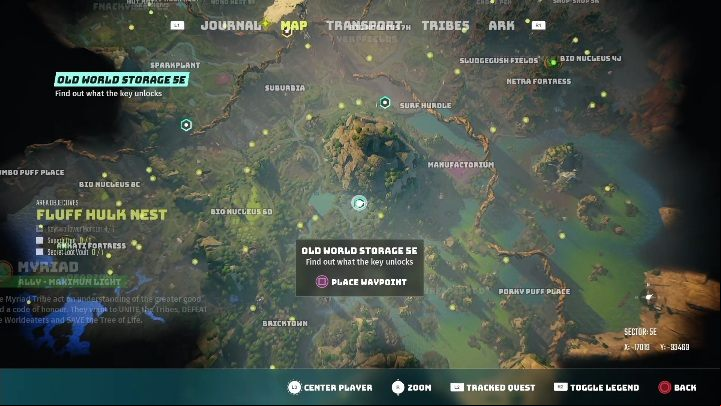 Location: Fluff Hulk Nest - Biomutant: Old World Storage - walkthrough - Exploration - Biomutant Guide
