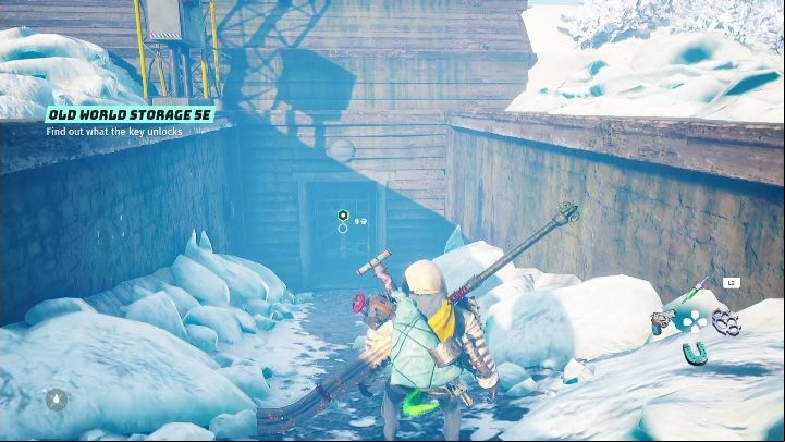 A monster is waiting for you in an icy tunnel - go there to fight the opponent - Biomutant: Old World Storage - walkthrough - Exploration - Biomutant Guide