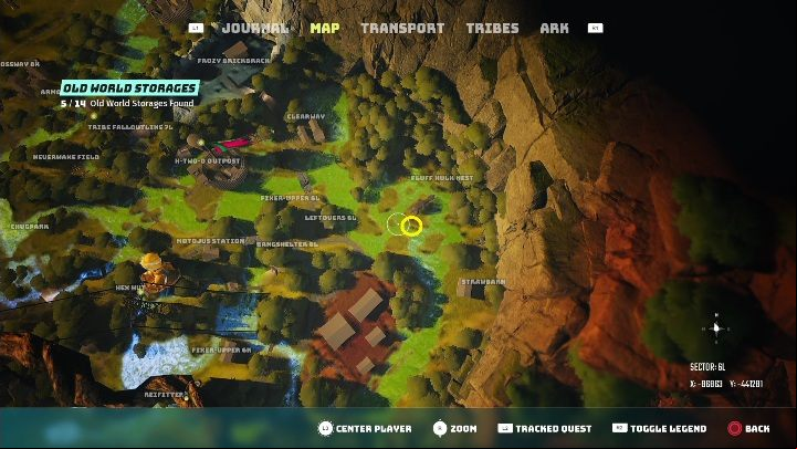 The monster is located on the island to the right - Biomutant: Old World Storage - walkthrough - Exploration - Biomutant Guide