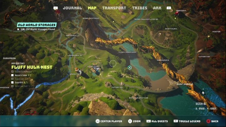 Location: Fluff Hulk Nest - Biomutant: Old World Storage - walkthrough - Exploration - Biomutant Guide