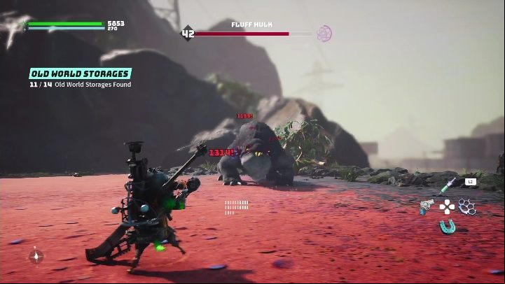 How to get the key: Defeat the Fluff Hulk - Biomutant: Old World Storage - walkthrough - Exploration - Biomutant Guide