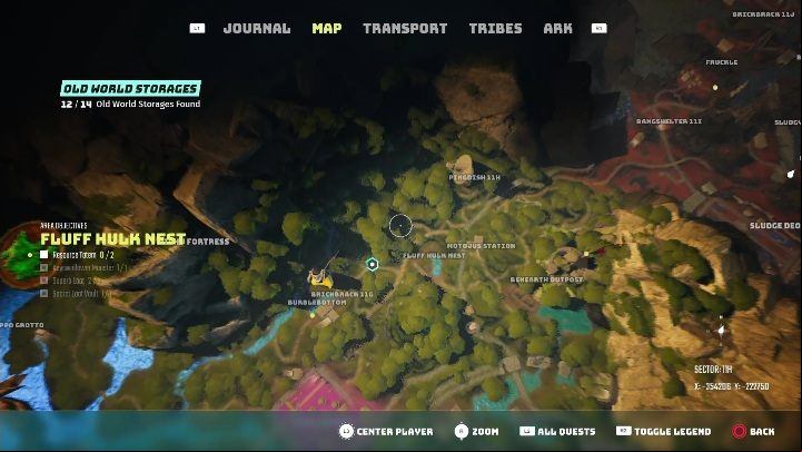 Location: Fluff Hulk Nest - Biomutant: Old World Storage - walkthrough - Exploration - Biomutant Guide