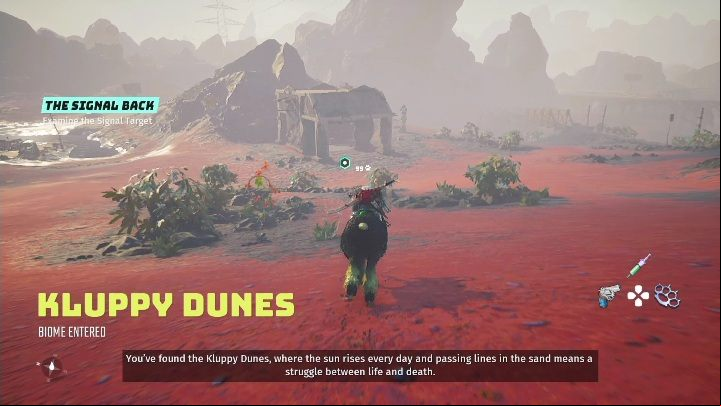 You can find the suit in Kluppy Dunes - Biomutant: The Oxygen Pingdish - walkthrough - Pingdishes - Biomutant Guide