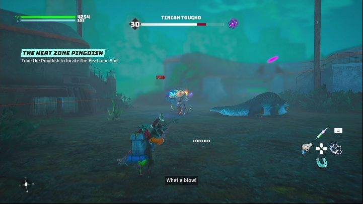 You can find the satellite to check the signal at Pingdish 6K - Biomutant: The Heat Zone Pingdish - walkthrough - Pingdishes - Biomutant Guide