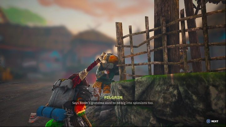 How to start: Talk to the man working near the fence in Flippberdit - Biomutant: Boom Sploder - walkthrough - NPC quests - Biomutant Guide