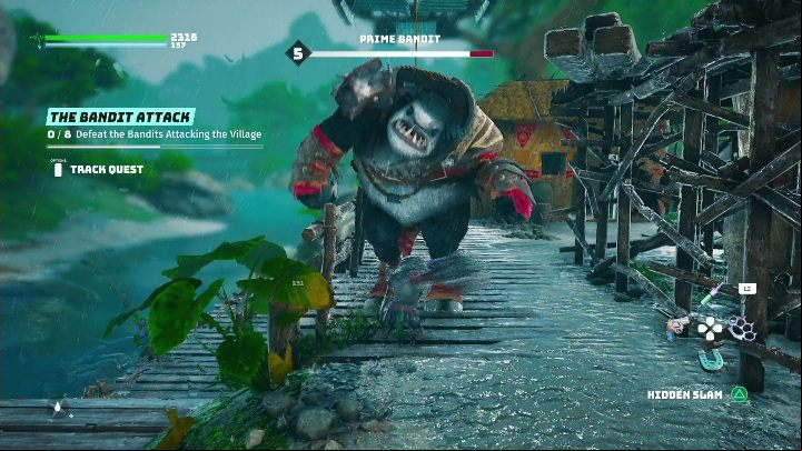 Your task is to kill several bandits, usually 5/8 - Biomutant: The Bandit Attack - walkthrough - NPC quests - Biomutant Guide