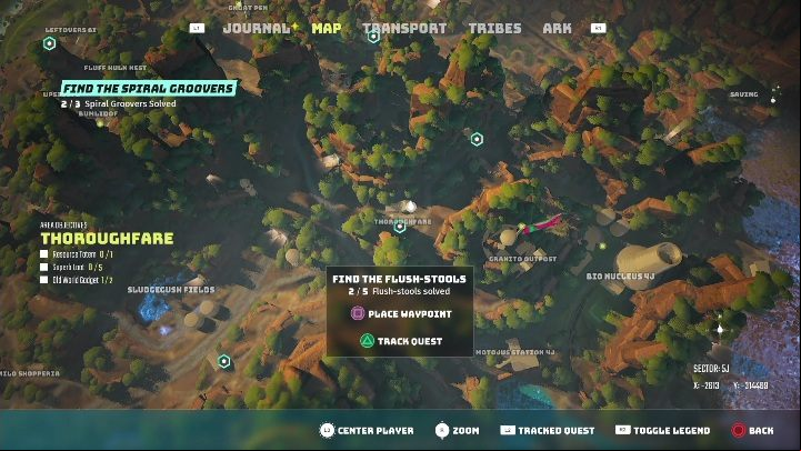 Location: Thoroughfare - Biomutant: The Spiral Groover - walkthrough - NPC quests - Biomutant Guide