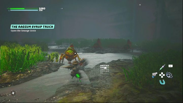 In the sewers, you can fight a group of enemies - Biomutant: Gulp - walkthrough - NPC quests - Biomutant Guide