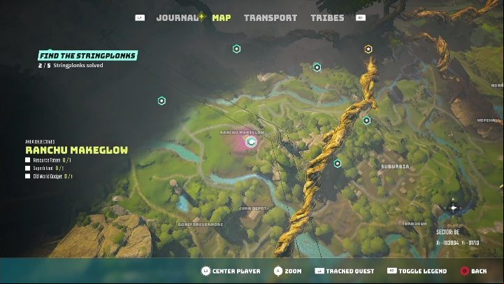 Location: Ranchu Makeglow - Biomutant: The Stringplonk - walkthrough - NPC quests - Biomutant Guide