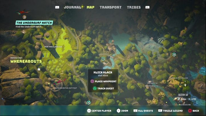 Location: Whereabouts - Biomutant: Klick Klack - walkthrough - NPC quests - Biomutant Guide