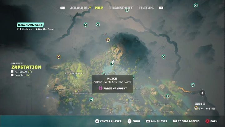 The quest will be continued at Zapstation - Biomutant: Klick Klack - walkthrough - NPC quests - Biomutant Guide