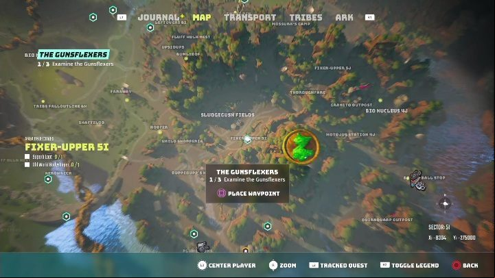 Location: Fixer-Uppser 5I - Biomutant: The Gunsflexers - walkthrough - Exploration - Biomutant Guide