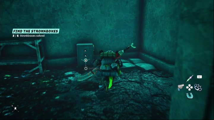 You'll find this Stornkbox in a dilapidated building, in the right corner, right next to the pillows - Biomutant: Find the Stornkboxes - walkthrough - Exploration - Biomutant Guide