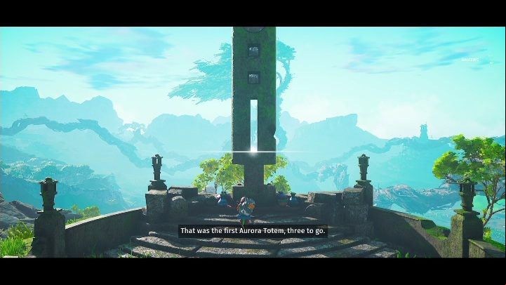 Once you have the information, head north to the top of a nearby mountain - Biomutant: Aurora Totem - walkthrough - Exploration - Biomutant Guide