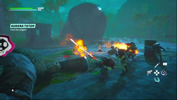 Location: In the building, at Brickbrack 8F - Biomutant: Aurora Totem - walkthrough - Exploration - Biomutant Guide