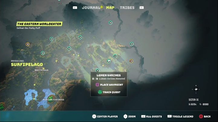 How to start: Reach one of the shrines - Biomutant: Lumen Shrines - walkthrough - Exploration - Biomutant Guide