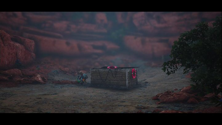 To get to the chest, you must first get a mount - Mjut - Biomutant: Googlide Wreckboxes - walkthrough - Exploration - Biomutant Guide