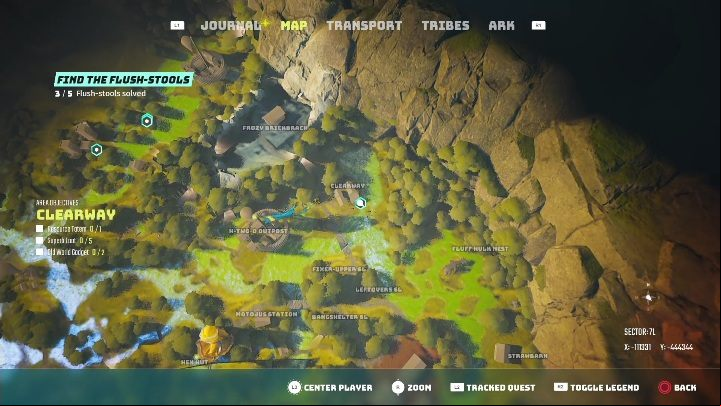 Location: In a log cabin, in the Clearway - Biomutant: Find the Flush-Stools - walkthrough - Exploration - Biomutant Guide