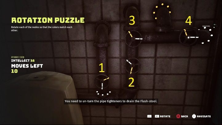 Solution: This Flush-Stool is located in a public bathroom - Biomutant: Find the Flush-Stools - walkthrough - Exploration - Biomutant Guide