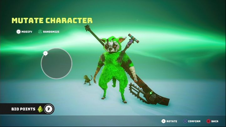 This method only changes the appearance of the character - Biomutant: Character modification - is it possible? - Character & equipment - Biomutant Guide