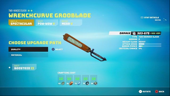 To upgrade weapons, you will need a Weapon Workbench - Biomutant: Weapons - Basics - Biomutant Guide
