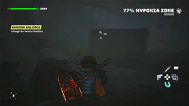 You will reach a new location called Leftovers, where you must locate the first Mekton Wrekbox - Biomutant: Mech Mekton - how to unlock it? - FAQ - Biomutant Guide