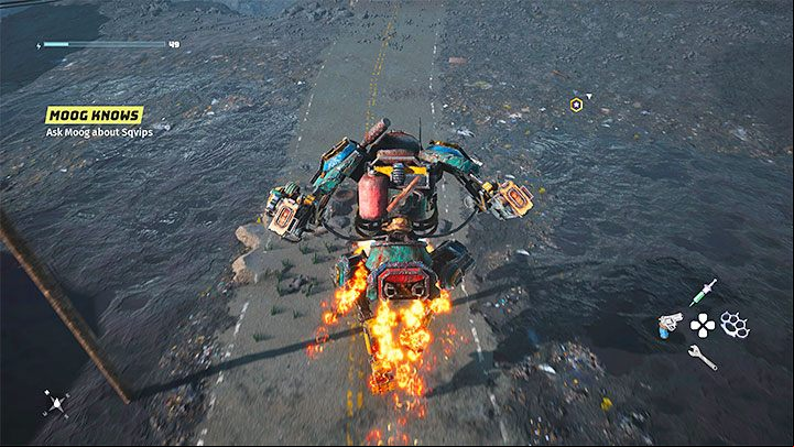 The Mech is able to fly short distances using the built-in jet packs - you have to hold down the jump button to activate them - Biomutant: Mech Mekton - how to unlock it? - FAQ - Biomutant Guide