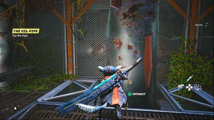 After the fight, enter the side room, take the Klawbar and open the age to the rest of this location - Biomutant: Bunker 101 - Walkthrough guide - Present - Biomutant Guide