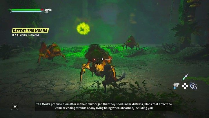 Your next fight will be against some new opponents who shouldn't give you much trouble - Biomutant: Bunker 101 - Walkthrough guide - Present - Biomutant Guide