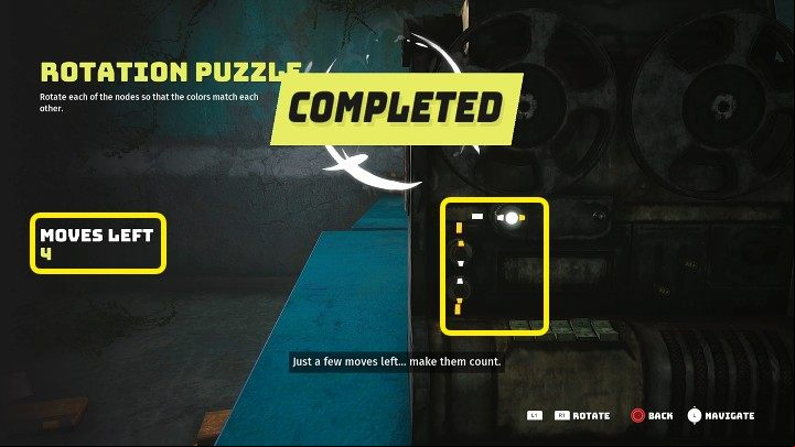 You will need to solve a simple rotation puzzle to get the display going - Biomutant: Bunker 101 - Walkthrough guide - Present - Biomutant Guide