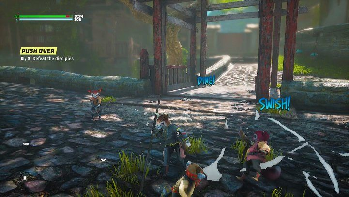 As you go further through the village, you will come across Puti Ankati and his gang - Biomutant: An Alliance - walkthrough - Present Day - Biomutant Guide